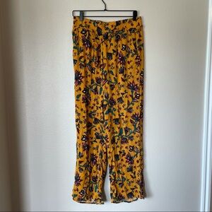 BBJ stitchfix women’s floral palazzo tie waist pants size large L